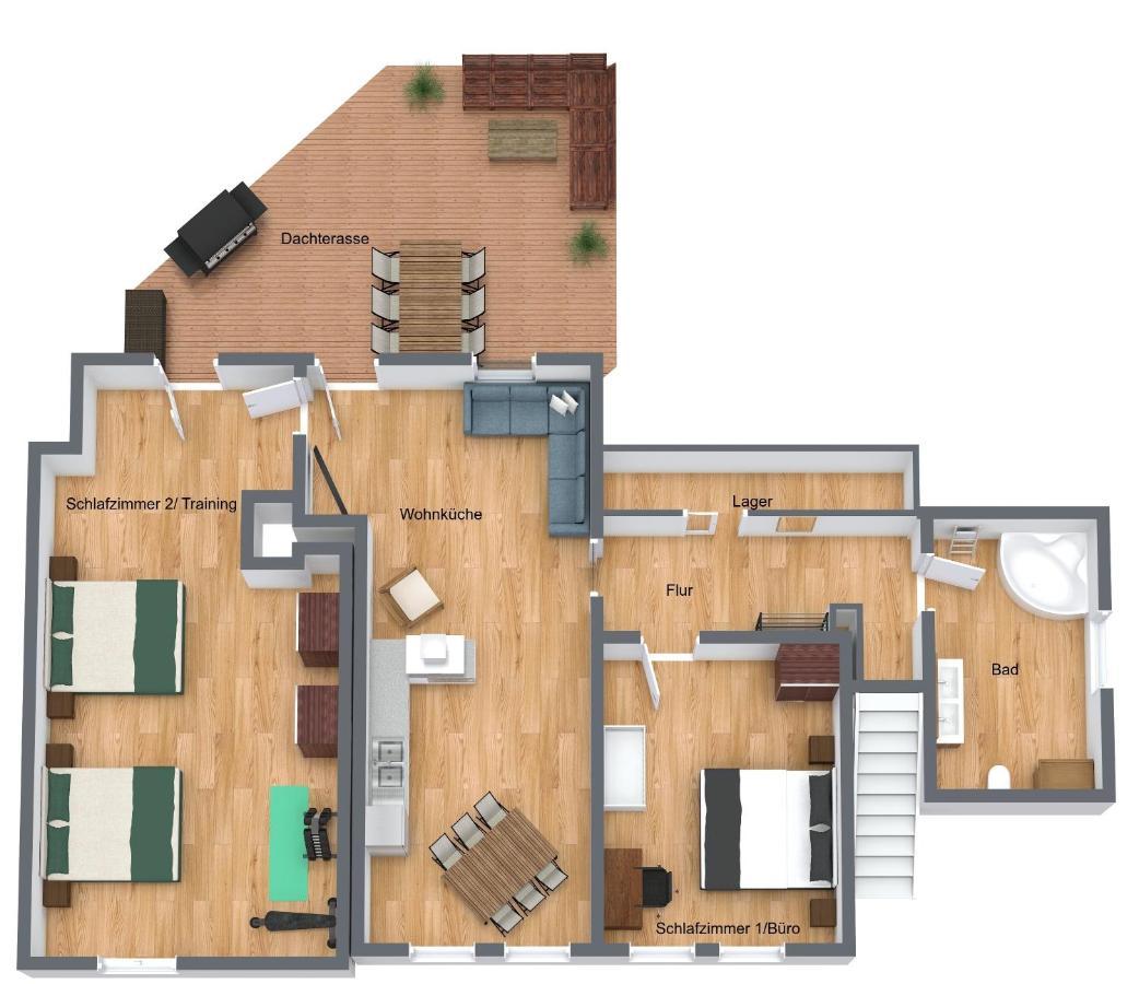Tucan - Rooftop Terrace With View, Bbq, Ps4+Stream Marburg Luaran gambar